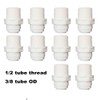 Malida Straight 1/2" Thread Male to 3/8" Push Tube Quick