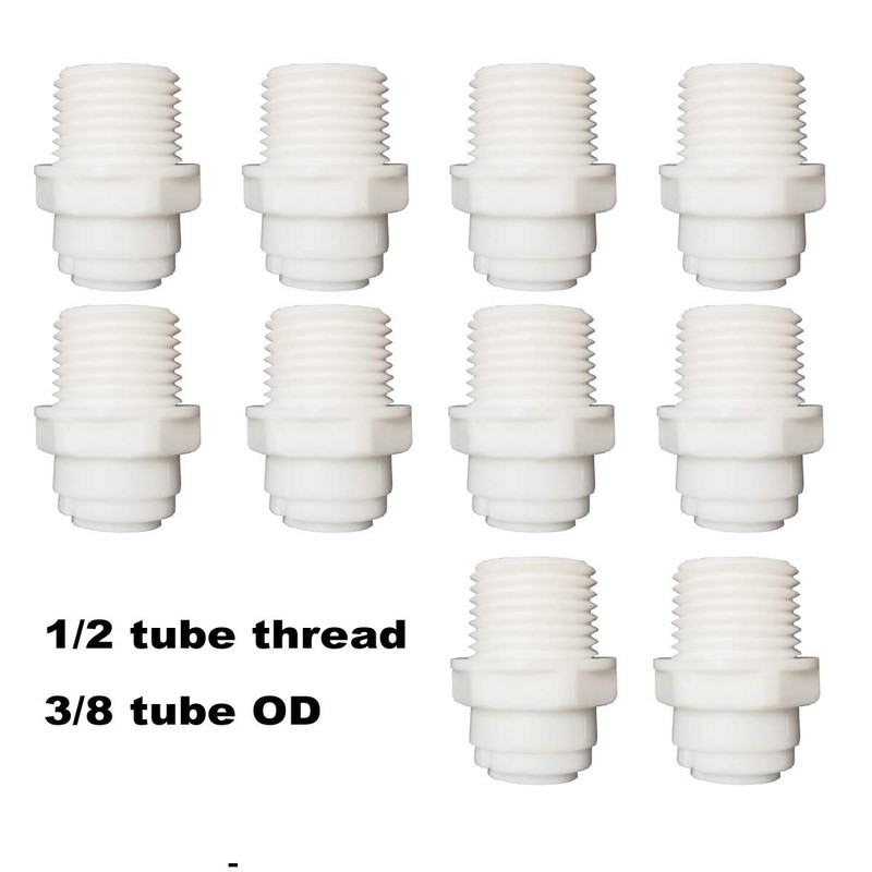 Malida Straight 1/2" Thread Male to 3/8" Push Tube Quick