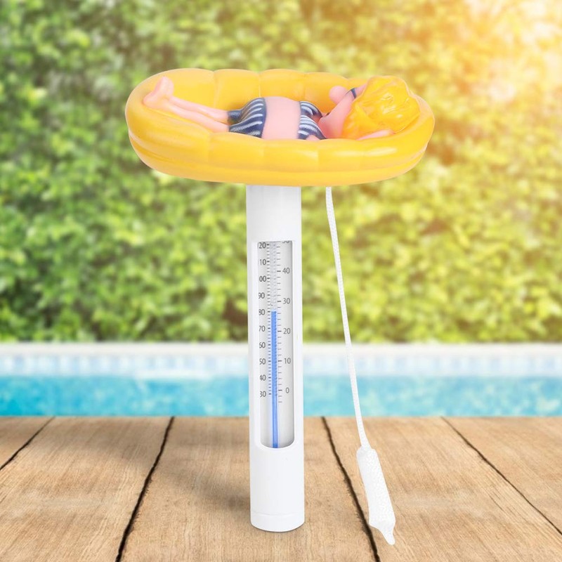 MUNEFE Swimming Pool Thermometer, Cartoon Shape Swimming Pool Thermometer, Floating
