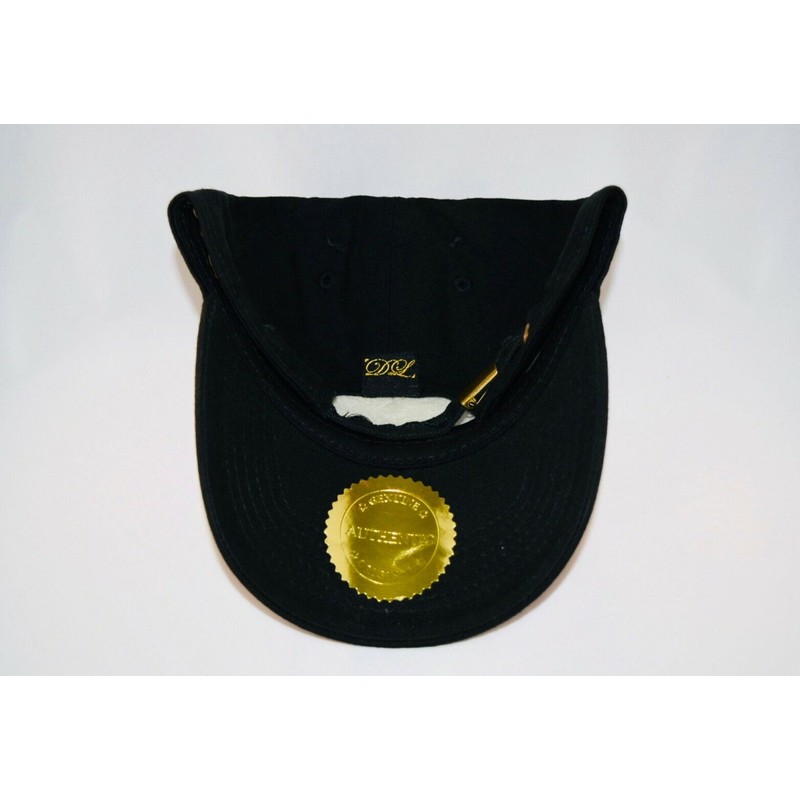 Damier Langevinè® Ruby Eye Lion-Emblem Designer Baseball Cap - Black