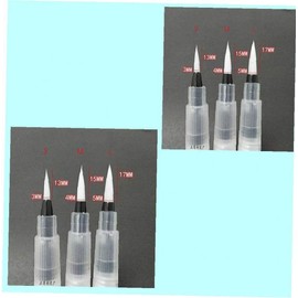3Pcs Wite Water Coloring Brush Pens,Useful and Practical Aqua Pen Brush for Watercolor Painting, Water Soluble Pencil, Markers, Artist Professional Paintbrush SetsSolid Colors,Paintbrush Sets