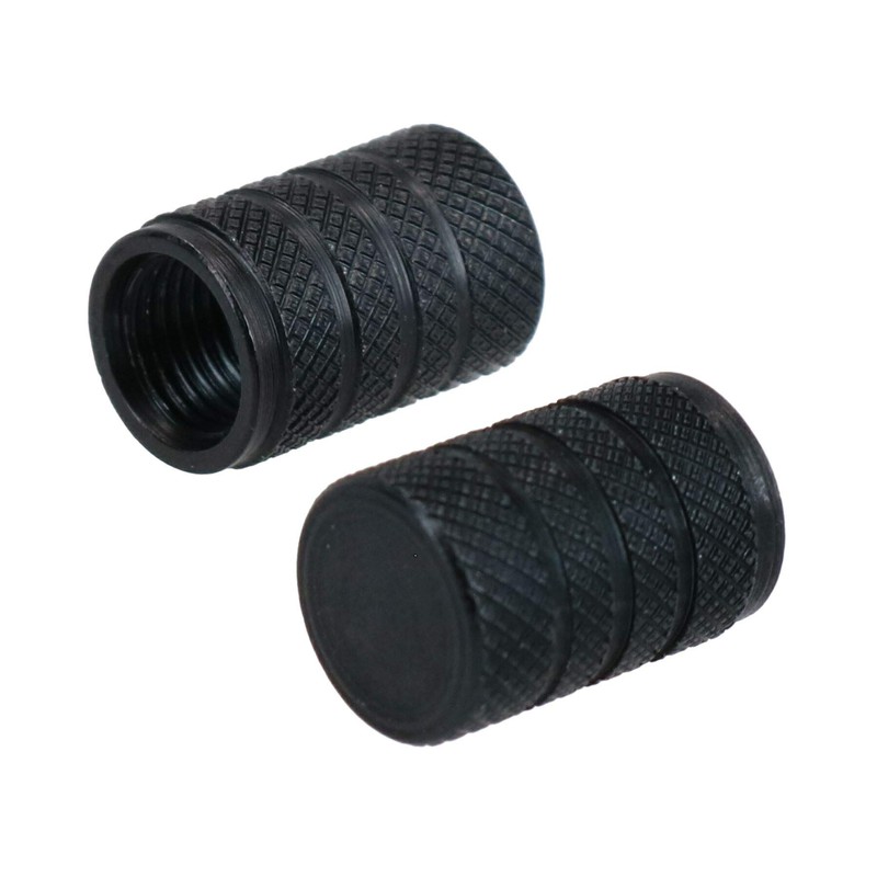 Black Metal Valve Caps Wheel Tyre Dust Cap Air Stem