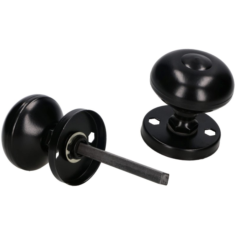 KOTARBAU® Black Rotating Door Knob. Ideal Equipment for Garage Side