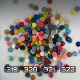Diamonds Painting Accessories,Replacement for Missing Round Drills 319 320 321 322,Rhinestone Resin Diamond Drill,4 Colors Beads Gems Stones,3500pcs per Color