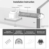 TWSOUL Bathroom Exhaust Fan, 8 inch Silent Bathroom Ceiling Ventilation