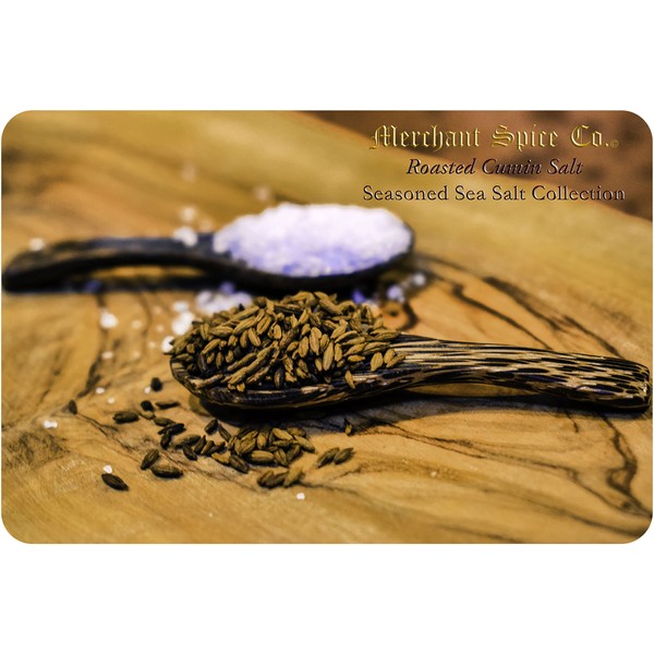 Roasted Cumin Salt from the Seasoned Sea Salts Collection by Merchant Spice Co.