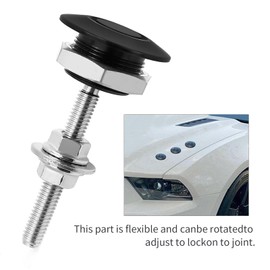 Newnessai 4Pcs 1.25 Inch Quick Release Bumper Clips, Universal Stainless Steel Vehicle Hood Pins-Quick Release Lock Latch, Push Button Bonnet Car Hood Pin Lock Clip Kit