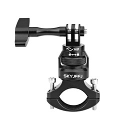 SKYJFFJ Bike Handlebar Mount for GoPro, 360 Degree Aluminium Alloy Motorbikes Round Tube Mount for Hero 12/11/10/9/8 and Other Action Cameras