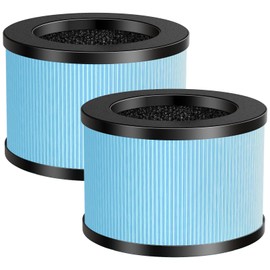 MK-01 MK-06 True HEPA Replacement Filter Compatible with Tolife TZ-K1, FreAire KN6391, Kloudi DH-JH01,POMORON MJ001H, MJ012H, Intelabe EPI080/EP1080 Air Purifier, 2 Pack - Standard Version