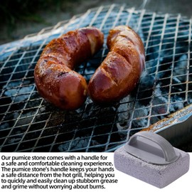 LIUQOBN 4 Pcs Pumice for Grill Griddle ，Grill Cleaning Brick Block with Handle for Barbeque Griddle Flat Top Grill Pool Sink