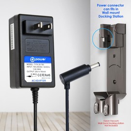 T POWER 26V Ac Dc Adapter for Dyson V6 V7 V8 DC58, DC59, DC60, DC61, DC62, DC72 SV03 SV05 ERP SV06 Cord Free Handheld Stick Vacuum Charger Power Supply