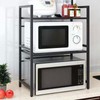 LUCKY KVW Microwave Oven Rack, Microwave stand,Adjustable Shelf with 6