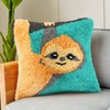 Myriad Choices Latch Hook Sloth Pillow Kits, DIY Latch Hook
