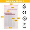 500 x Clear Cellophane Bags Self Seal 12cm x 17cm