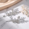 Silver Rhinestone Hair Clips, Elegant Crystal Bridal Hair Accessories