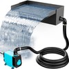POPOSOAP Pond Waterfall Spillway with Pump Kit, 304 Stainless Steel