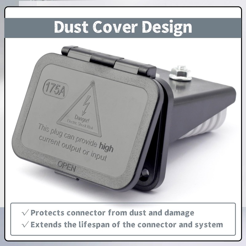 Erchon 175A Plug Mounting Panel with Dust Cover Compatible with