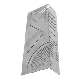 FILFEEL Square Tube Bending Marking Tool, R20-65 Round Corner Scissor Drawing Tool for Parallel Lines, Stainless Steel for Metal Working