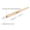Eboxer Wooden Dip Pen Holder Set, 3 Different Stainless Steel