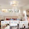 Phrylix 20" Boho Ceiling Fans with Lights, Low Profile Ceiling