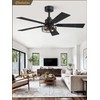 Fanbulous 2 Pack Farmhouse 42 Ceiling Fans with Lights, Black