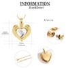 QGJNSGC Cremation Jewellery for Ashes Pendant Crystal Heart Urn Necklace