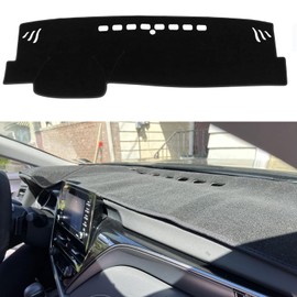 IIKSDII Dashboard Cover Mat for to-yota Camry 2024 2023 2022 2021 2020 2019 2018 Accessories Dash Cover Dash Mat Sunshade Glare UV Rays Protector