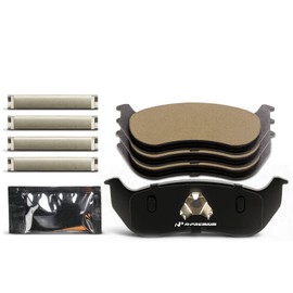 A-Premium Rear Ceramic Disc Brake Pads Set Compatible with Jeep Models - TJ Series Wrangler 2003, TJ 2003, 4 Pcs