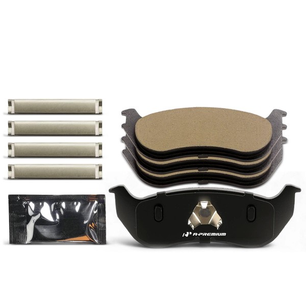 A-Premium Rear Ceramic Disc Brake Pads Set Compatible with Jeep