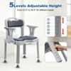 XIAOSHUNER Bathroom Shower Chair for Inside Shower with Arms and