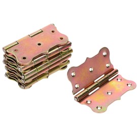 KOTARBAU® Universal Hinge 80 x 80 mm Decorative Yellow Galvanised Pack of 10