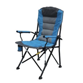 Caravan Sports High Back Deluxe Padded Folding Chair with Extra Wide Backrest, Padded Seat, Armrests & Cup Holder, Portable Outdoor Camping Chair with Carry Bag for Sports, Tailgating & Travel