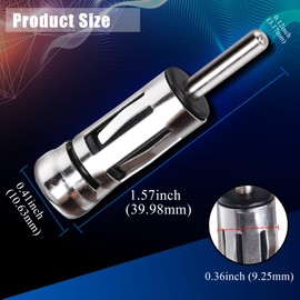 2PCS DIN to ISO Car Antenna Adapter, DIN Male to ISO Female Radio Aerial Antenna Connector, ISO Socket to DIN Plug Car Stereo Adapter for Vehicle Car Audio Radio Head Unit Stereo Receiver