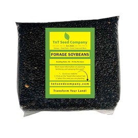 TnT Seed Company Laredo Forage Soybeans Food Plot Seed, 5 lb Bag, High Protein Forage for Deer and Wildlife, Can Reach Heights of 5 Feet Tall