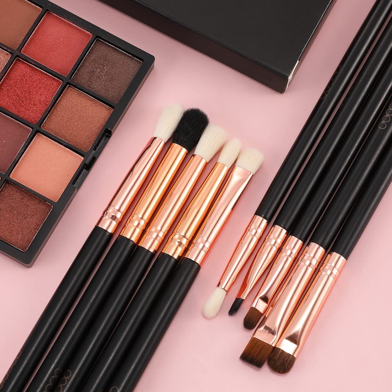 Docolor Eye Shadow Brush, Makeup Brush Set, 10 Pieces, Popular,