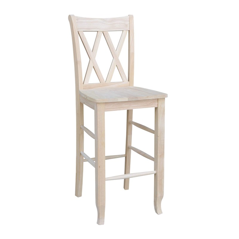 International Concepts 29-Inch Double X Stool, Unfinished