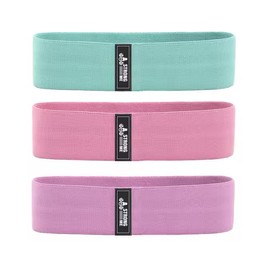 A Strong Me Resistance Bands Set – 3-Level Non-Slip Fabric Exercise Bands for Women & Men, Booty Bands for Glutes, Legs, Home Workouts, Yoga & Pilates – 3 Strengths, 2 Colour Options, Carry Bag (pink)