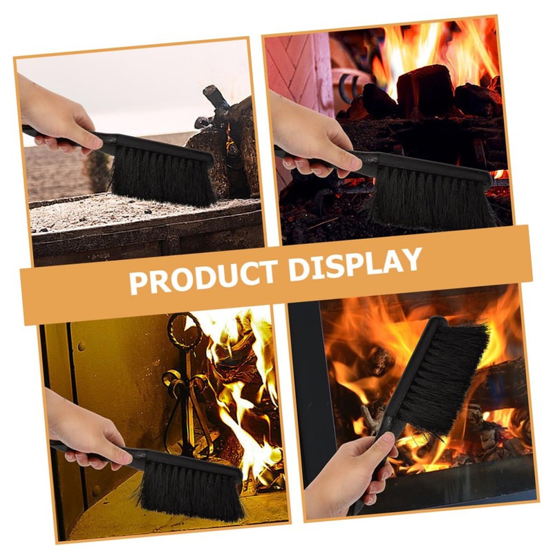 NOLITOY 2pcs Fireplace Cleaning Brush Multifunctional Bench Duster Tool for