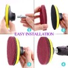 Swpeet 16Pcs 5Inch 3 Different Color Scrubbing Pads Drill Powered