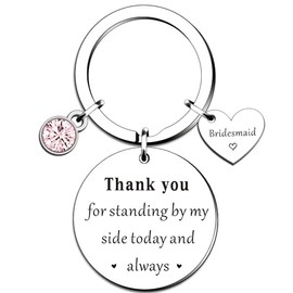 QMVMV Bridesmaid Gifts from Bride Maid of Honor Keyring Gifts Wedding Keychain for Bridesmaids Thank You Bridesmaid Gifts Bridal Party Bachelorette Party Gift