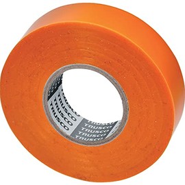 Trusco Nakayama GJ-2110 Lead Vinyl Tape 0.7 x 32.8 ft (19 mm x 10 m), 10 Rolls, Orange Orange