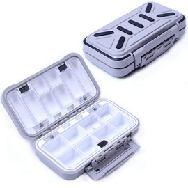 LESOVI Fishing Lure Boxes, Waterproof Portable Tackle Box Organizer with Storing Tackle Set Plastic Storage - Mini Utility Lures Fishing Box, Small Organizer Box Containers for Trout, Jewelry, Bead…