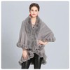 Cashmere Pashmina Group Coat Fur Cape Faux Fur Ruana blanket