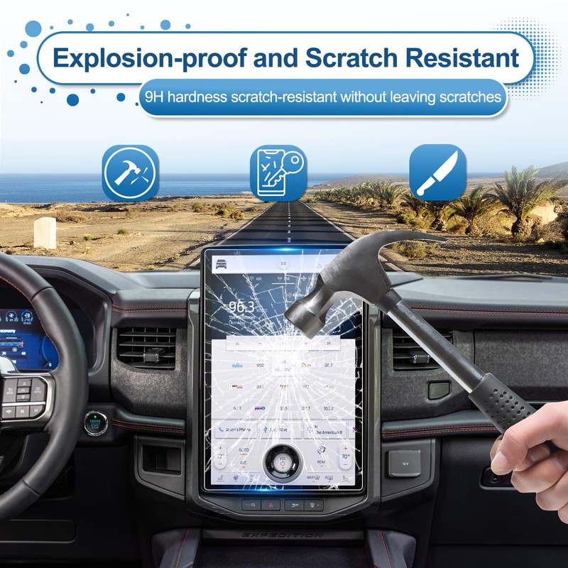 Coleya 2022 2023 2024 Expedition Screen Protector for Ford Expedition