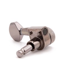 Tone Ninja 2-pin locking tuners 20:1, Black Nickel, 6 inline staggered