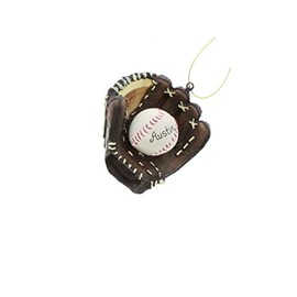 Kurt Alder Baseball and Mitt Ornament