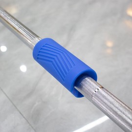 ACTIVPRO POWER GRIPS, Dumbbell Barbell Grips, Top Grade Silicone, Biceps & Forearms Builder, Big Muscles, Thick Grips, Strength Training (Blue)