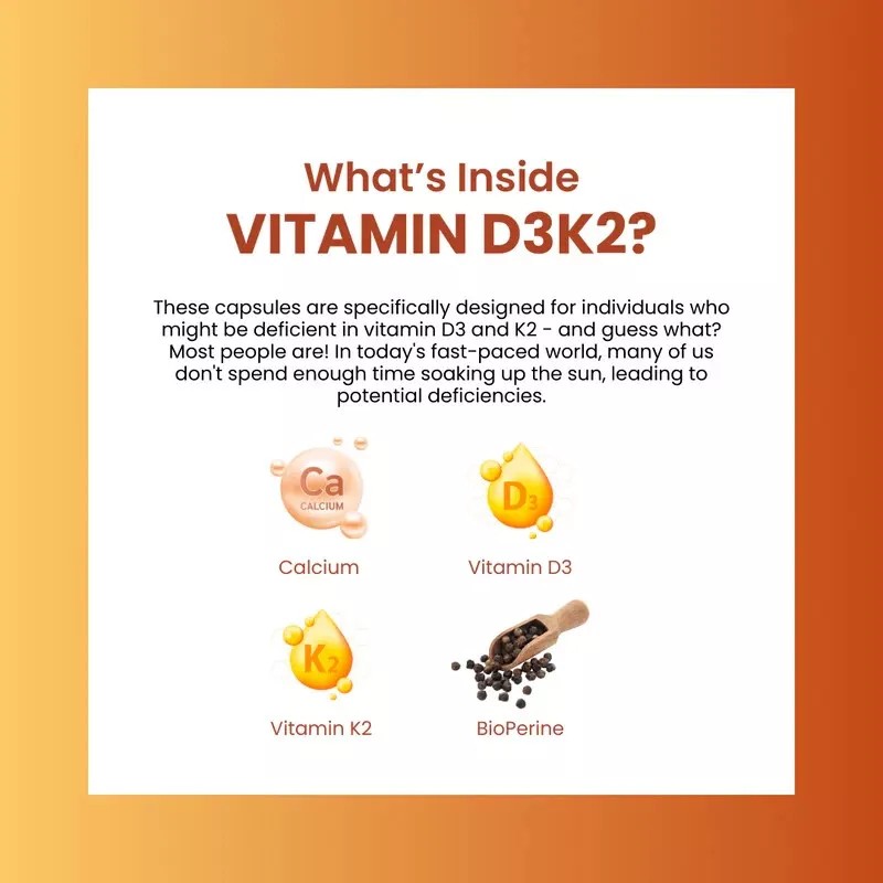 Biohacking VITAMIN D3K2 - 60 Count EXP 2026