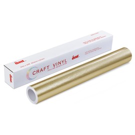 ANT Champagne Gold 24" x 30'Textured Metallic Premium Permanent Adhesive Craft Vinyl for Outdoor All-Weather Fade Proof, Indoor Outdoor Use for Craft, Cricut Venture, Sign Cutter