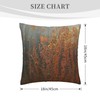 Dark Grey Rust Throw Pillow Covers 18"X18" Cozy Velvet Square